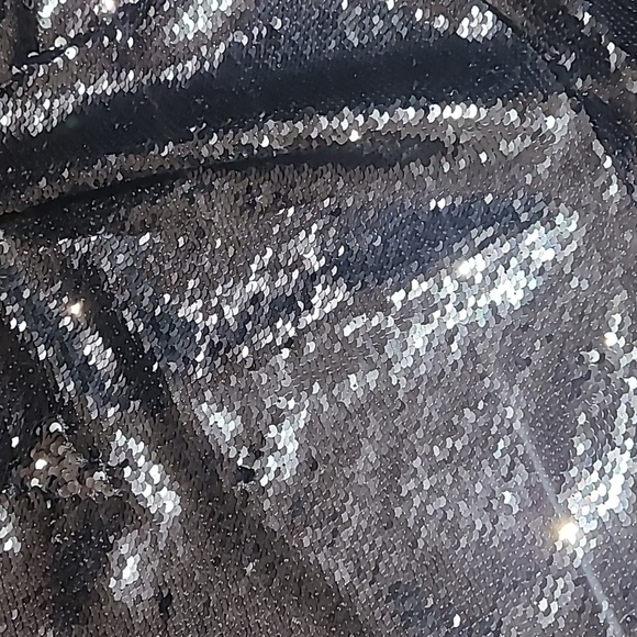 ML Monique Lhuillier Faux Wrap Sequin Skirt - Picture 7 of 8